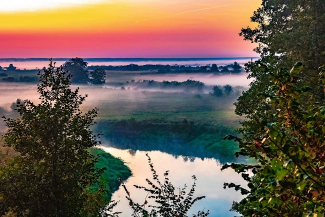 Дивовижні краєвиди волинського нацпарку на світанку. ФОТО