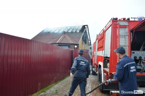 Пожежа під Луцьком: горіли Озерецькі бані. ФОТО