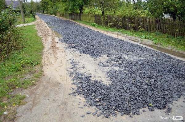 вулиця Шкільна у селі Скулин