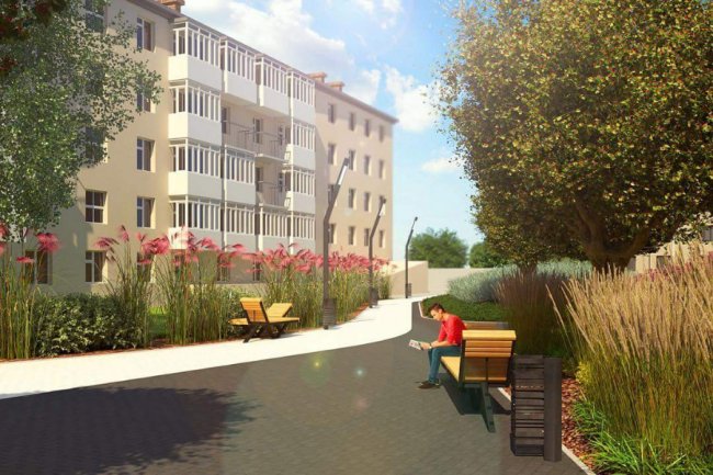 Архітектори показали, яким буде «Трояндовий сквер» у Луцьку