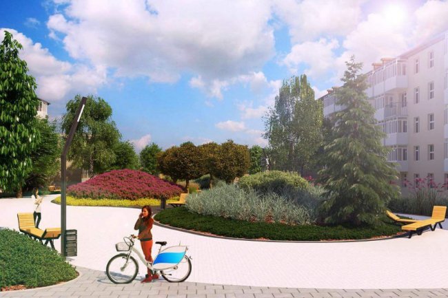 Архітектори показали, яким буде «Трояндовий сквер» у Луцьку