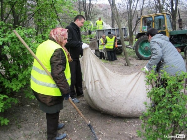 Толока в луцькому сквері закінчилася «пікетом» міського голови. ФОТО