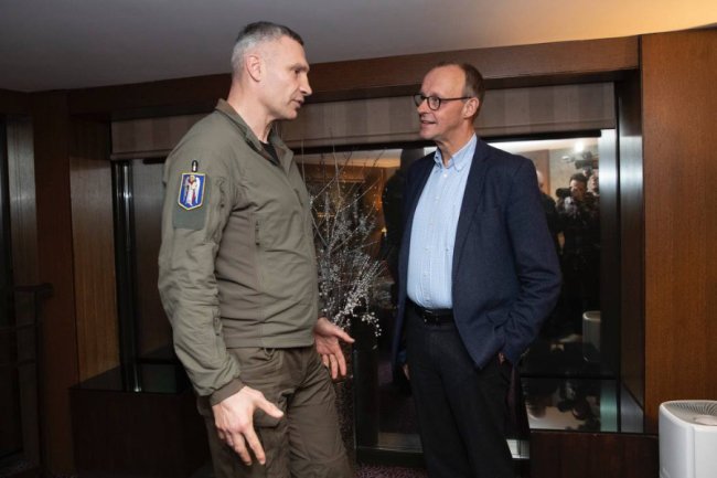 «Фрідріх Мерц налаштований на всебічну підтримку України», - Віталій Кличко зустрівся з кандидатом в канцлери Німеччини