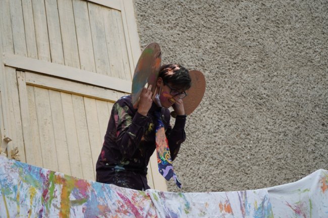 У Луцьку влаштували яскравий мистецький перформанс. ФОТО