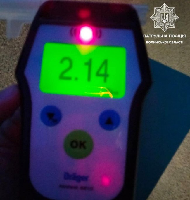 У Луцьку спіймали п'яного водія. ФОТО