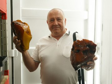 На Волині у 2023 році продали понад 13 тонн бурштину