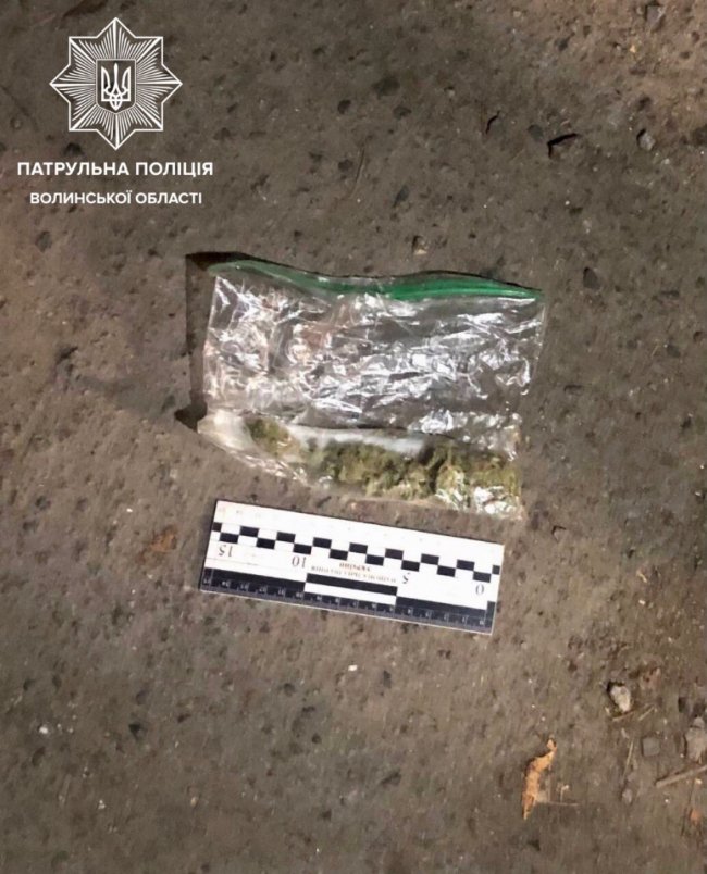 У Луцьку патрульні затримали 6 чоловіків з наркотиками. ФОТО