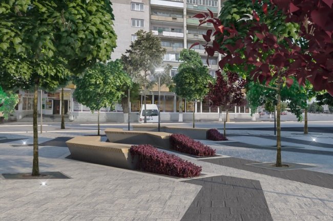 Розповіли, яким буде сквер у центрі Луцька. ФОТО