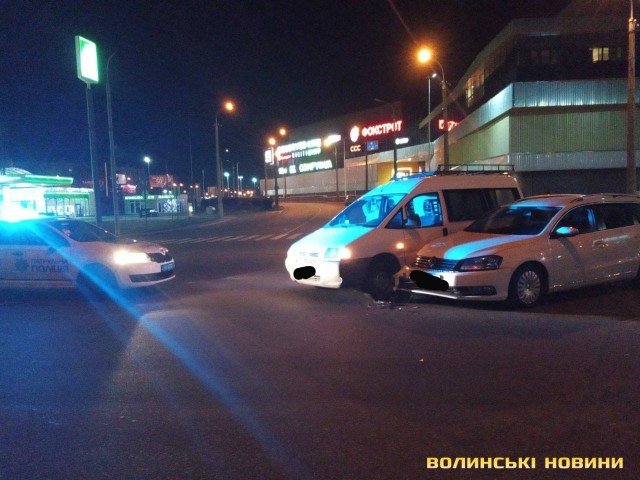 У Луцьку зіткнулися Fiat та Volkswagen. ФОТО