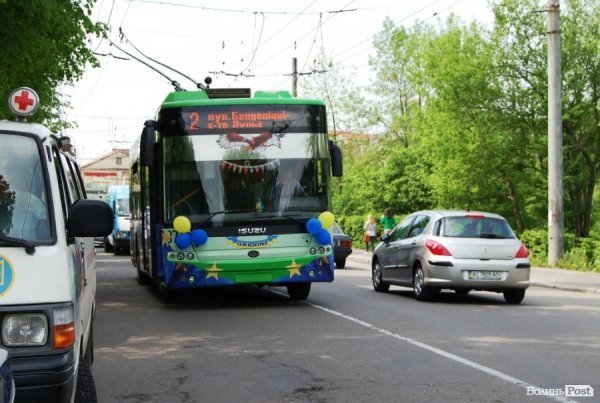 У Луцьку з’явився «європейський» тролейбус 