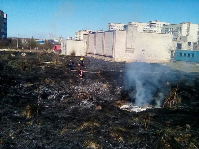 У Нововолинську невідомі влаштували пожежу біля трансформаторної будки. ФОТО