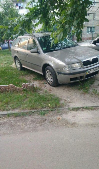 У Луцьку автохами паркують свої автівки на траві. ФОТО