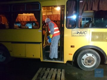 Попередження коронавірусу: як у місті на Волині дезінфікують маршрутки. ВІДЕО