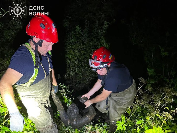 Кликав на допомогу: у Луцьку вночі витягнули з болота 28-річного чоловіка