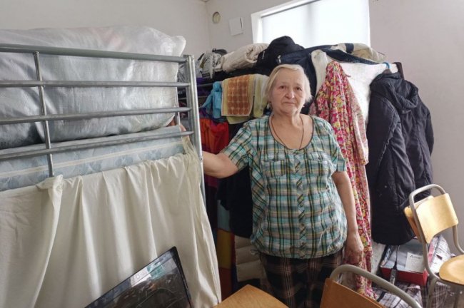 Переселенка з Донеччини Тетяна Вергун приїхала на Волинь, щоб бути поруч із дітьми, які зараз у лікарні. Суспільне Луцьк