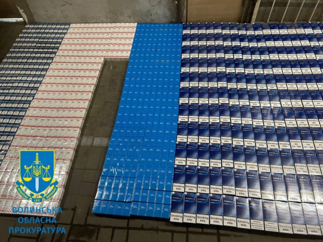 На Волині вилучили контрафактні цигарки вартістю 200 тисяч гривень