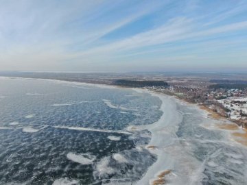 Зимовий Світязь з висоти пташиного польоту. ФОТО