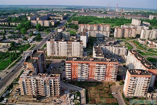 Луцьк 1990-х з висоти польоту птаха. ФОТО