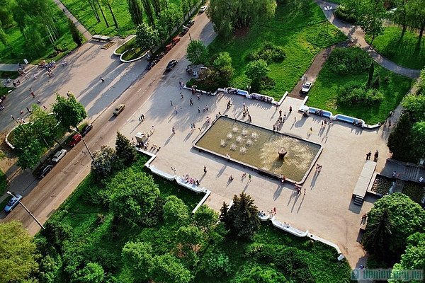 Луцьк 1990-х з висоти польоту птаха. ФОТО