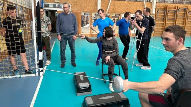 У Луцьку вперше змагалися з фехтування люди на візках