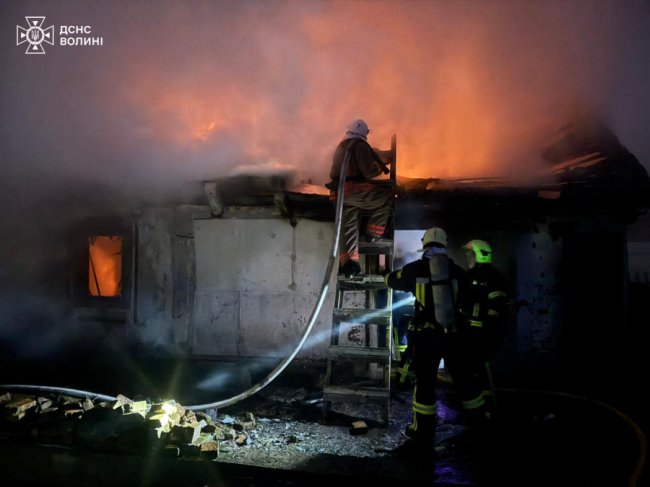 На Волині горів житловий будинок