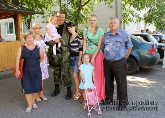 Волинські міліціонери зведеного загону вирушили в зону АТО. ФОТО