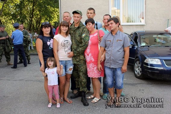 Волинські міліціонери зведеного загону вирушили в зону АТО. ФОТО