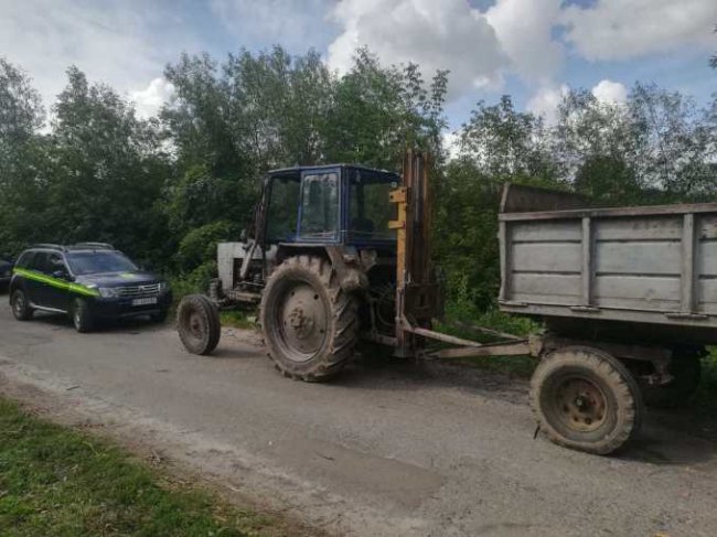 Волинські лісівники зловили двох чоловіків, які перевозили цінну деревину. ФОТО
