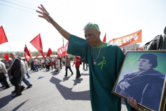 Москва на Першотравень: марш в стилі СРСР. ФОТО