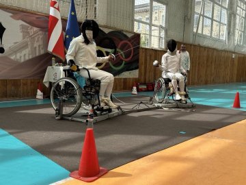 У Луцьку вперше змагалися з фехтування люди на візках