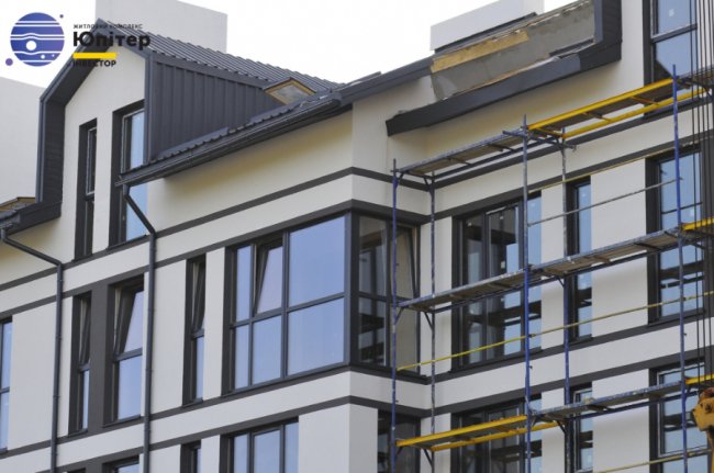 У другому будинку ЖК «Юпітер» — у розпалі внутрішні роботи*