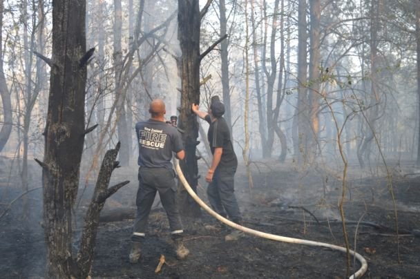 На складах в Балаклії локалізували пожежу