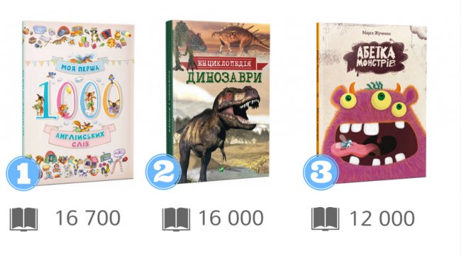 Українські видавці назвали бестселери 2017 року