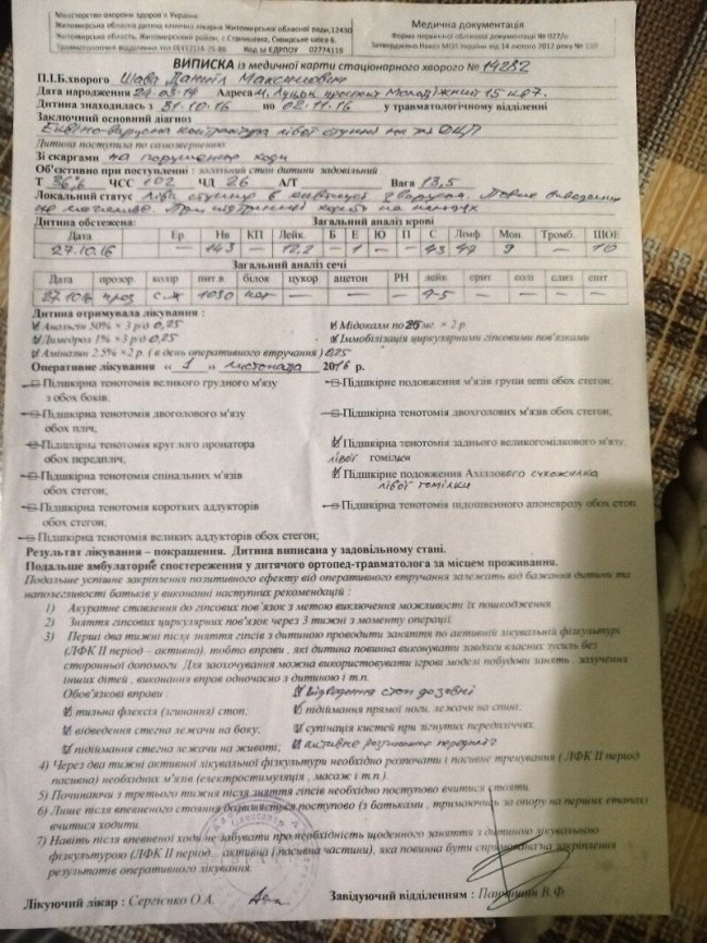 8-річному лучанину з ДЦП збирають кошти на операцію: потрібно 40 тисяч гривень 