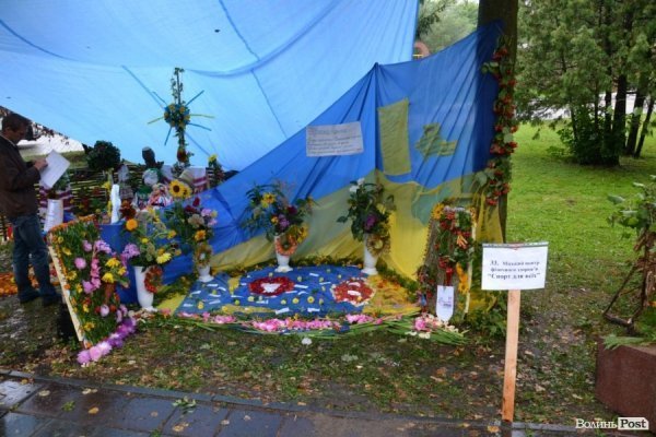 У Луцьку  - квіткова виставка до Дня Незалежності. ФОТО