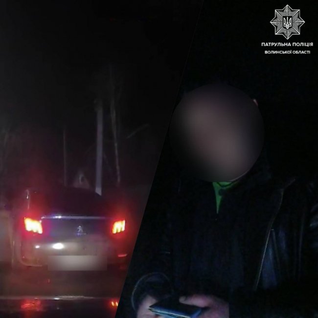 П’яного водія волинським патрульним «здали» очевидці