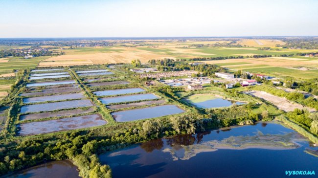 Очисні споруди поблизу Луцька показали з висоти. ФОТО