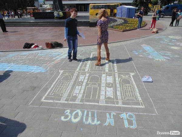 Центр Луцька розмалювали по-європейськи. ФОТО