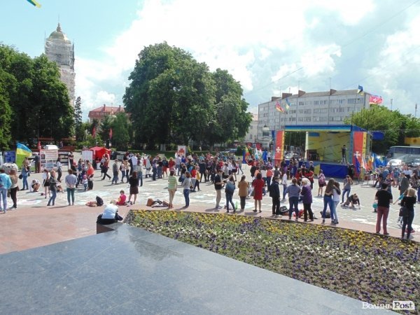 Центр Луцька розмалювали по-європейськи. ФОТО