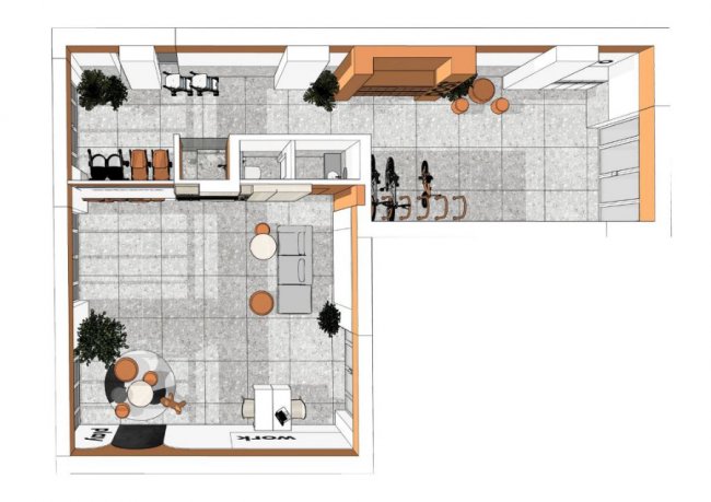 Релакс-зона та душ для собак: показали, яким буде паблік-спейс у ЖК «Амстердам»*