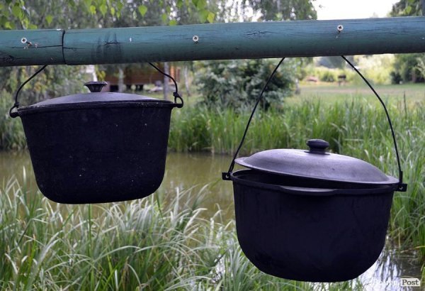 Великий казан ухи на 12 літрів коштуватиме 100 гривень. 