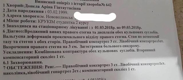 Юна волинянка потребує допомоги на операцію