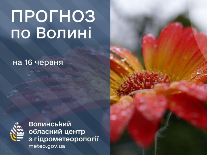 Якою буде погода у Луцьку та на Волині у вівторок, 16 червня