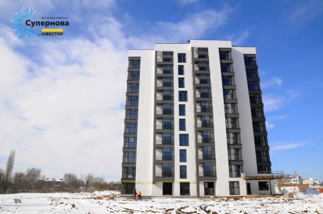 На луцькому ЖК «Супернова» зводять одночасно 5 будинків. ФОТО