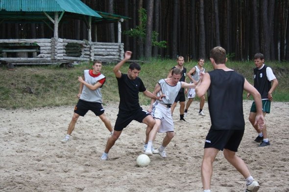 Львівський футбольний клуб тренується на Волині. ФОТО