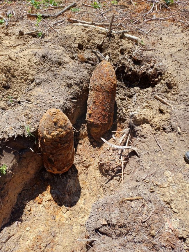 На Волині знешкодили 5 авіабомб та 4 артснаряди, які пролежали у землі близько 80 років