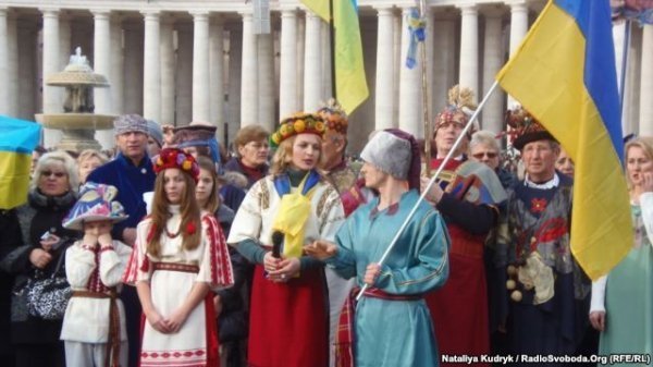 Вертеп Євромайдан у Ватикані. Фото: Радіо Свобода