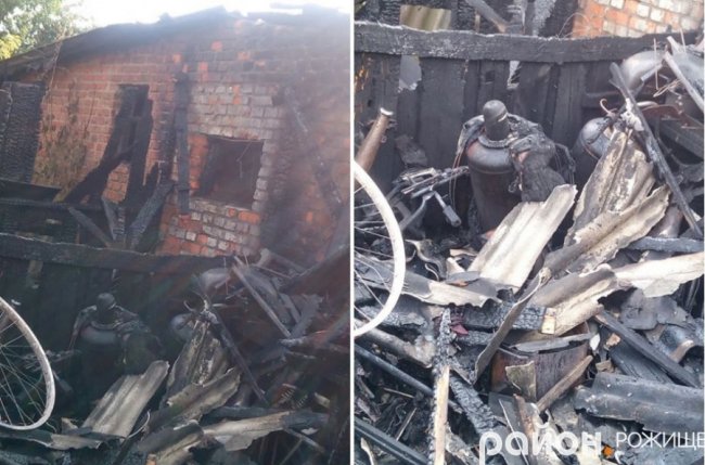 У Рожищі –  ще одна пожежа: власники споруди підозрюють підпал