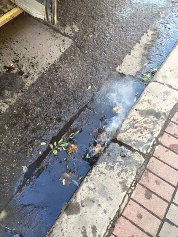 Маршрутка загорілася під час руху в Івано-Франківську. ФОТО