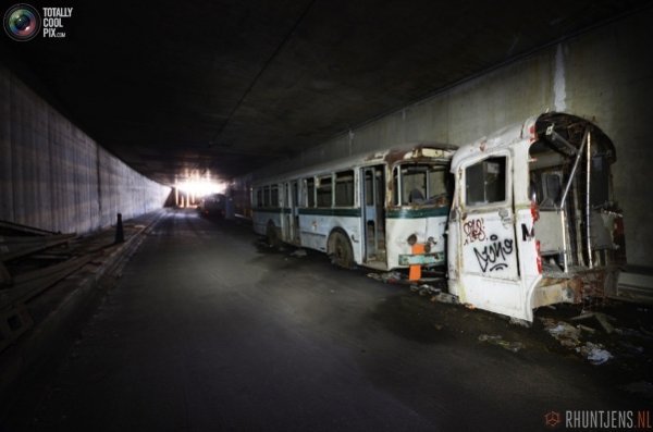 Cховище громадського транспорту в Бельгії. ФОТО
